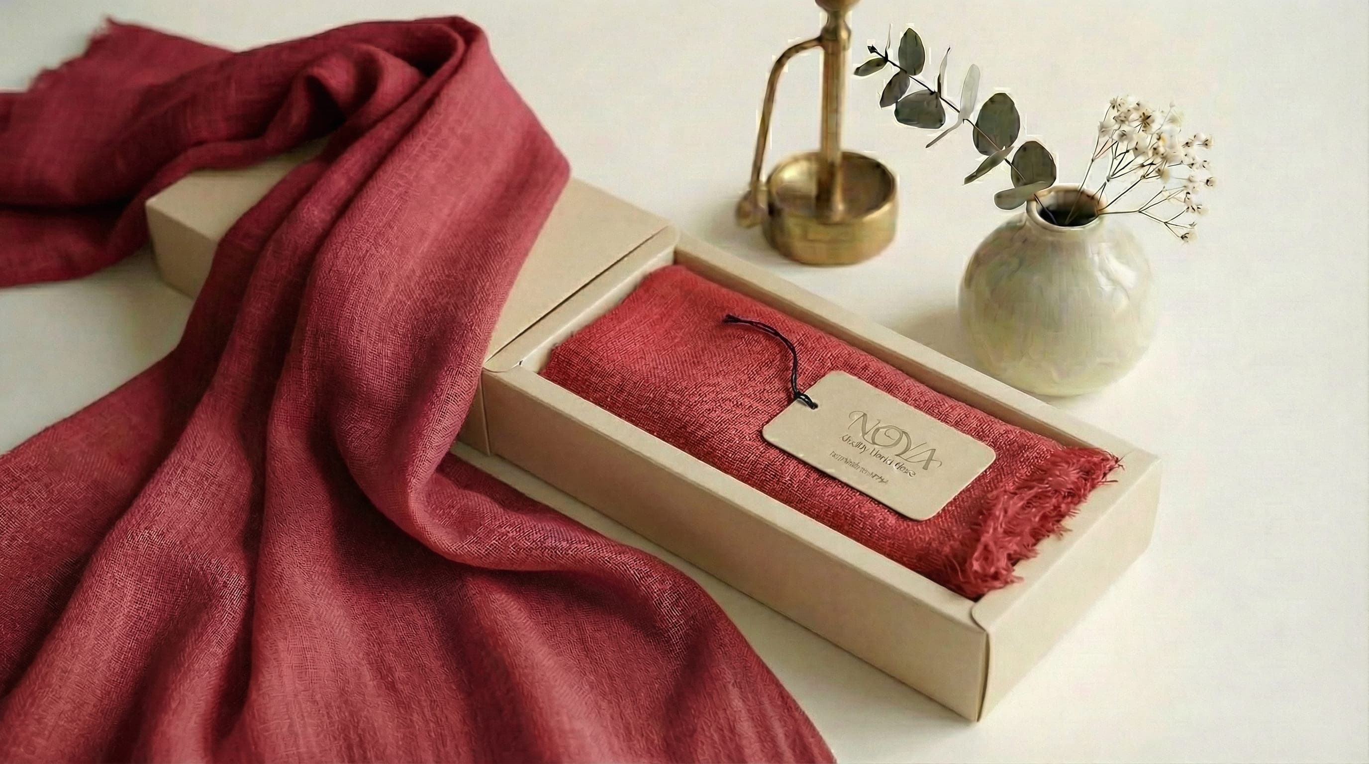 Pure Cotton Hijab - Burgundy